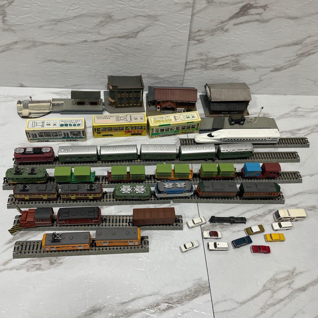 Bトレインショーティー Nゲージ鉄道模型セット多数の車両と付属品