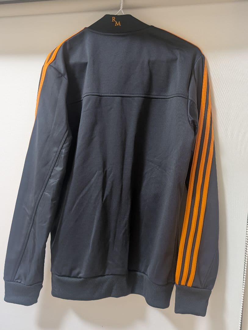 レアル・マドリード adidas ジャケット 黒/オレンジ