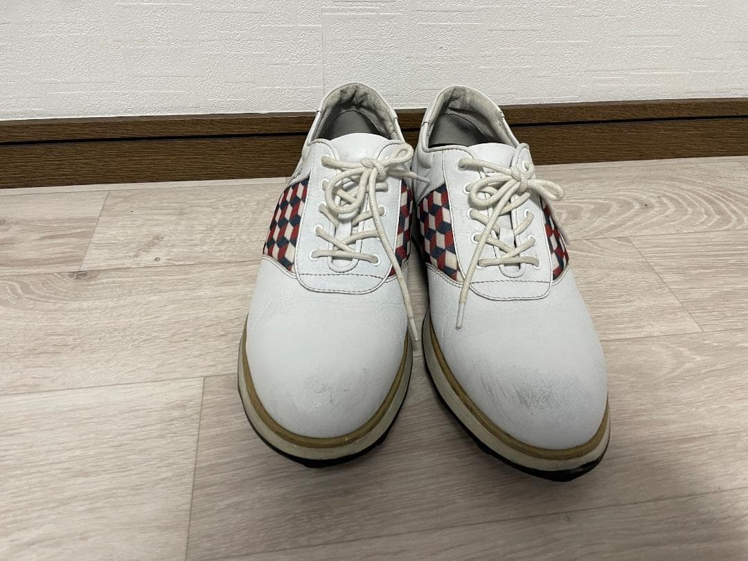 【稀少】カステルバジャック ゴルフシューズ 26cm(実質27) トリコロール