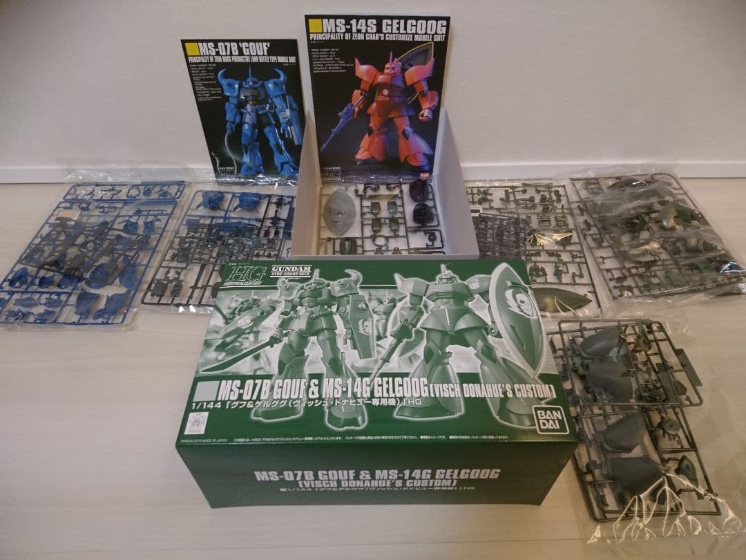 HGUC 1/144 グフ＆ゲルググ（ヴィッシュ・ドナヒュー専用機)