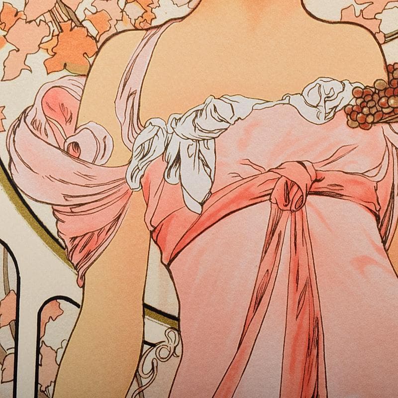 アルフォンス・ミュシャ　シャンパンホワイトスター　191/300　VR8696B