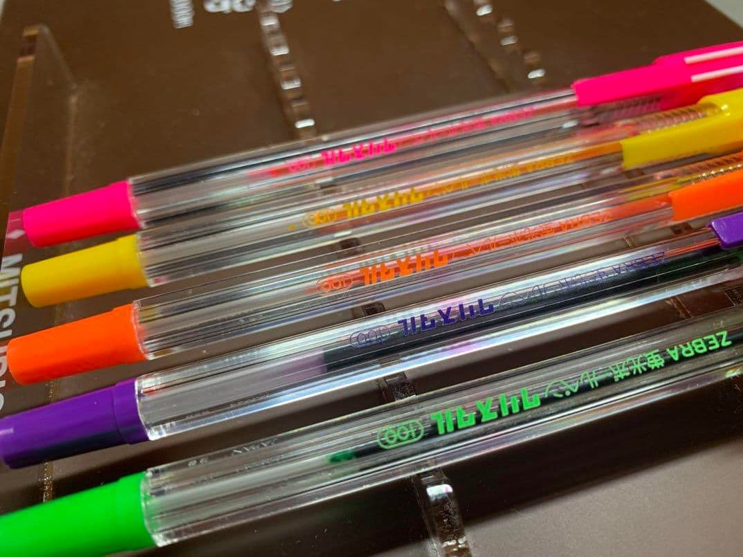 4S01 ゼブラ　蛍光ボールペン　クリスタル　50本