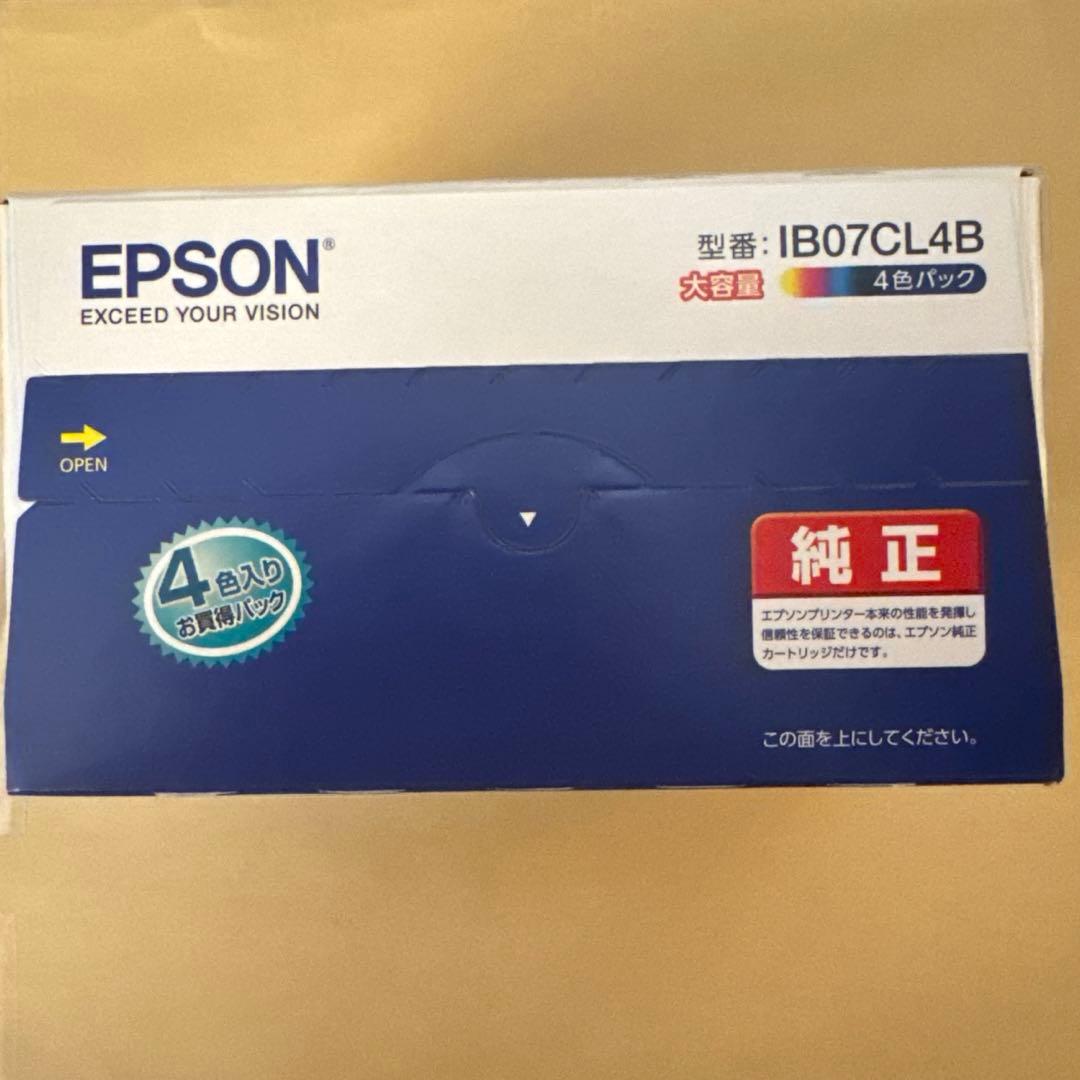 EPSON IB07CL4Bエプソン純正インクカートリッジ4色パック