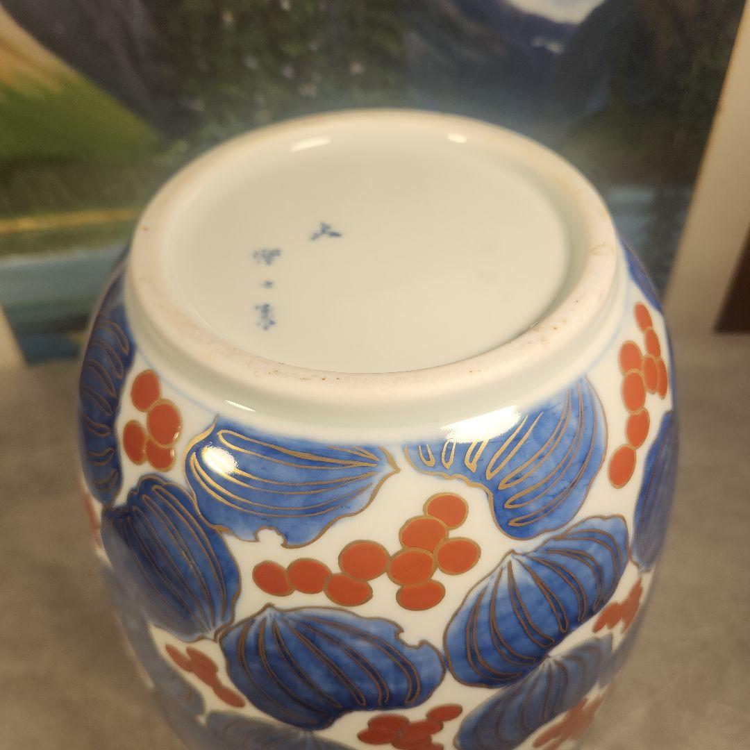 源六焼　富永源六　花瓶　明治期　骨董品