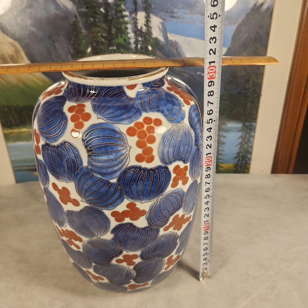 源六焼　富永源六　花瓶　明治期　骨董品