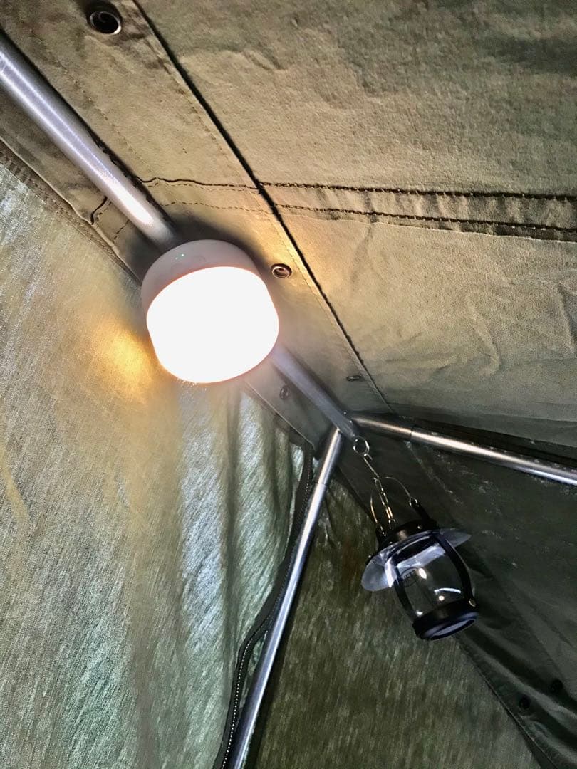 取説付《テンマク大炎幕 仕様》二股フレーム＋棟ポール　らくらく設営快適空間