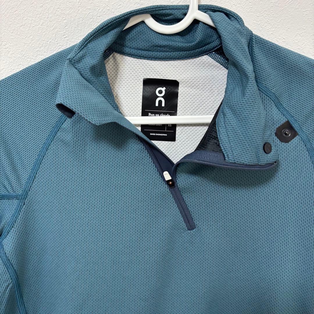 On clima shirt レディース　XS トレーニング　トレラン　ブルー