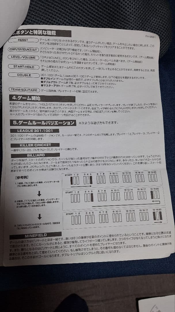エレクトロニックダーツ FH-9881 1P～8P レトロダーツ　希少商品！