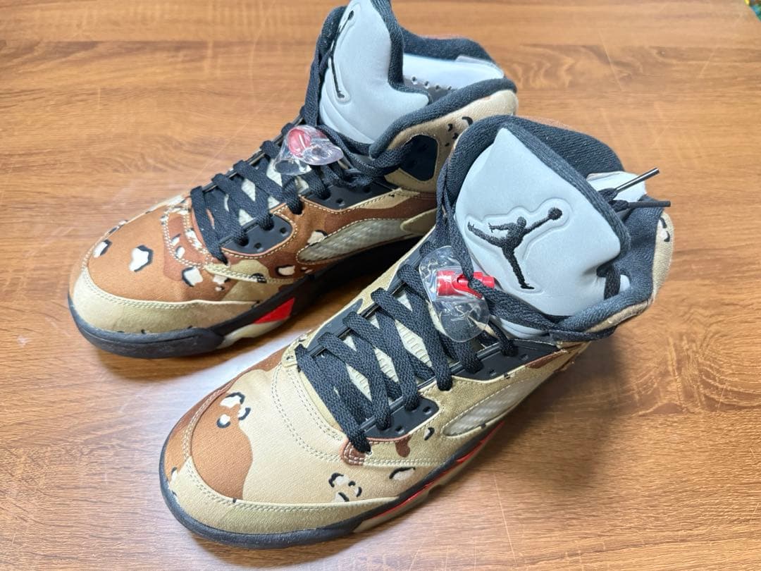 シューズ(男性用) NIKE x Supreme AIR JORDAN 5 RETRO US11.5