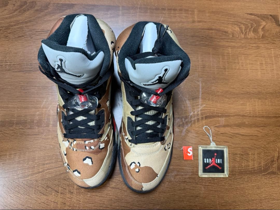 シューズ(男性用) NIKE x Supreme AIR JORDAN 5 RETRO US11.5