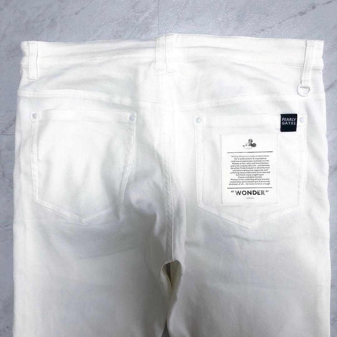 【近年モデル 美品】PEARLY GATES ロングパンツ ディズニー 白 6