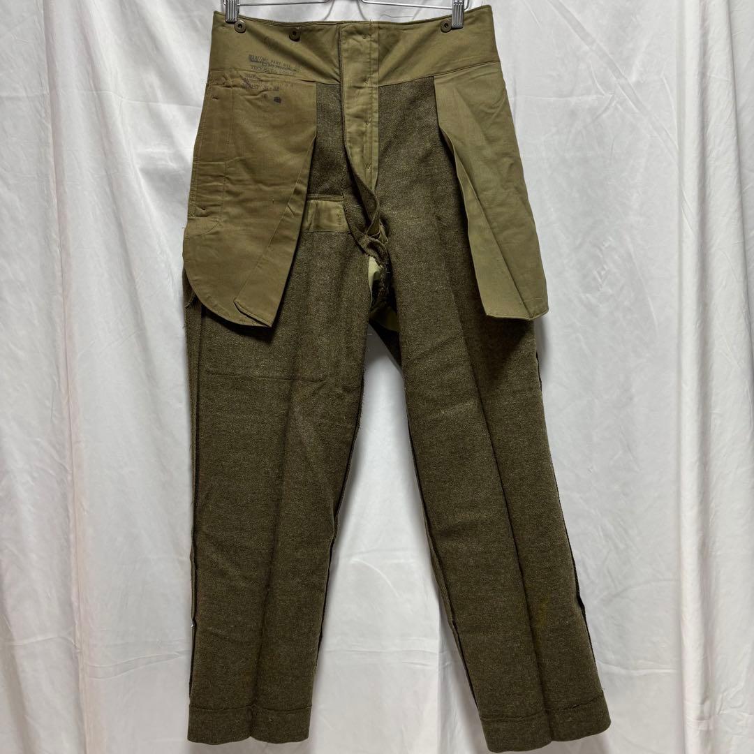 カナダ軍 50's バトルドレスウールトラウザーズ ウールパンツ デッドストック