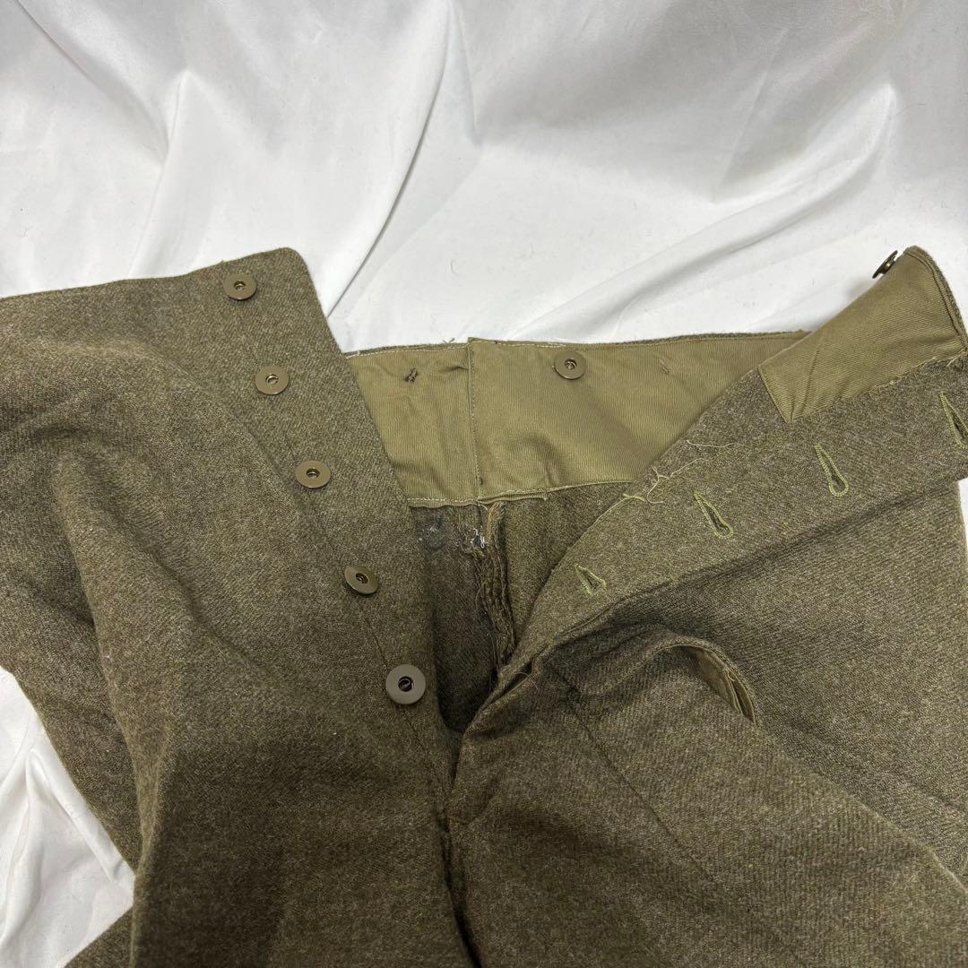 カナダ軍 50's バトルドレスウールトラウザーズ ウールパンツ デッドストック