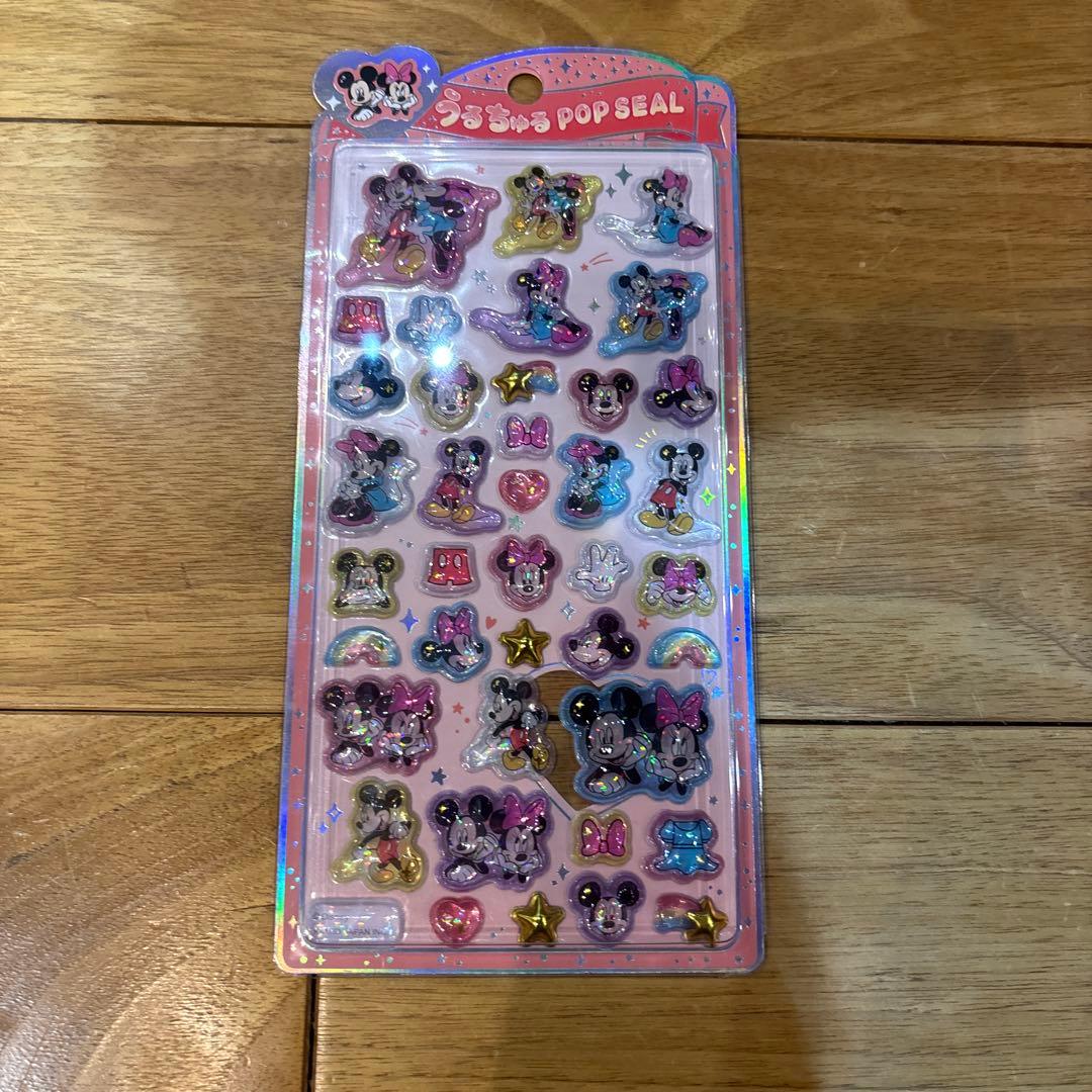 【正規品】うるちゅる　ポップ　シール　ディズニー　4種類