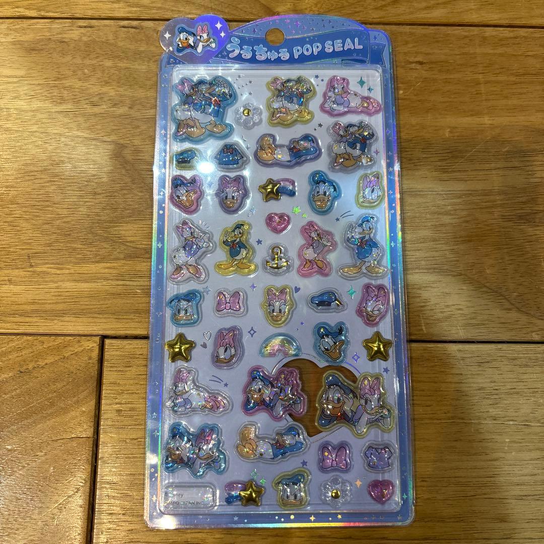 【正規品】うるちゅる　ポップ　シール　ディズニー　4種類