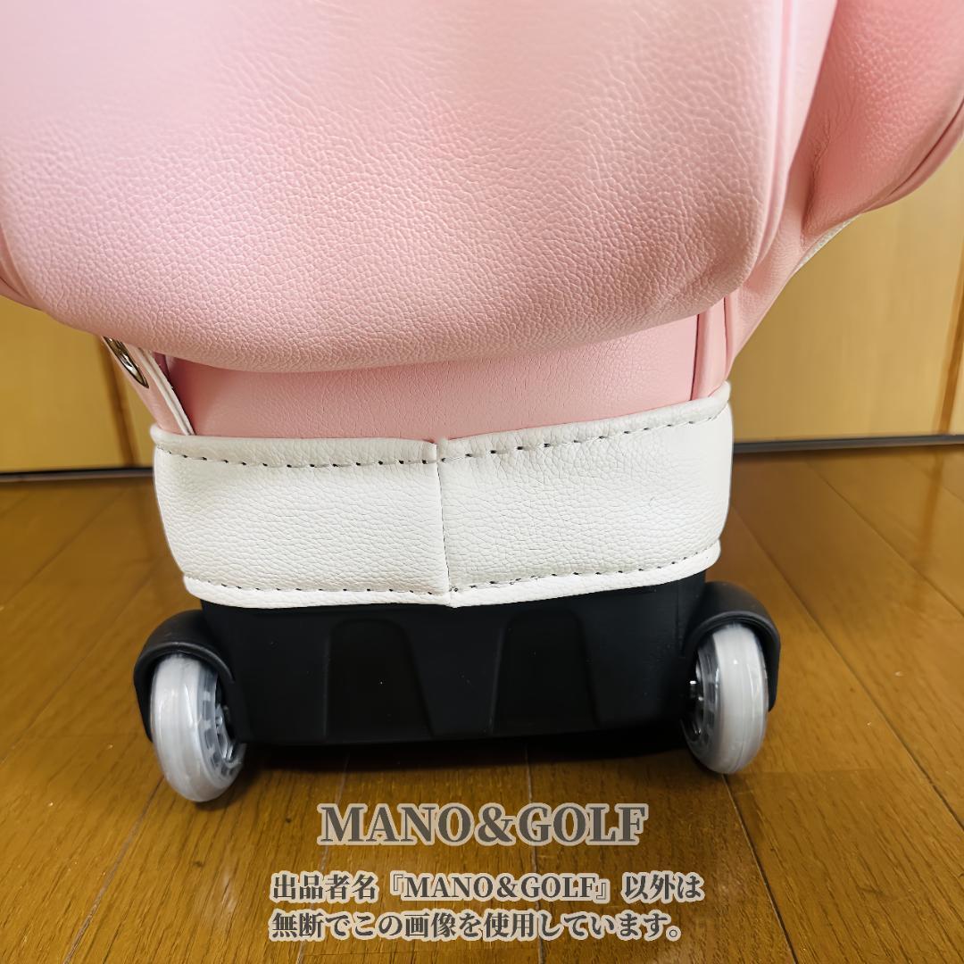 即日発送 マルボンゴルフ キャディバッグ キャスター付き Malbon 桜色FF