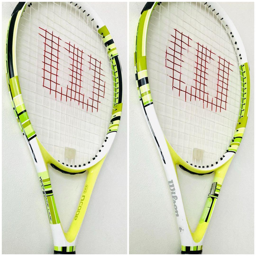 【新品同様】ウィルソン『Nコード W4サベージライム』テニスラケット／G2／限定