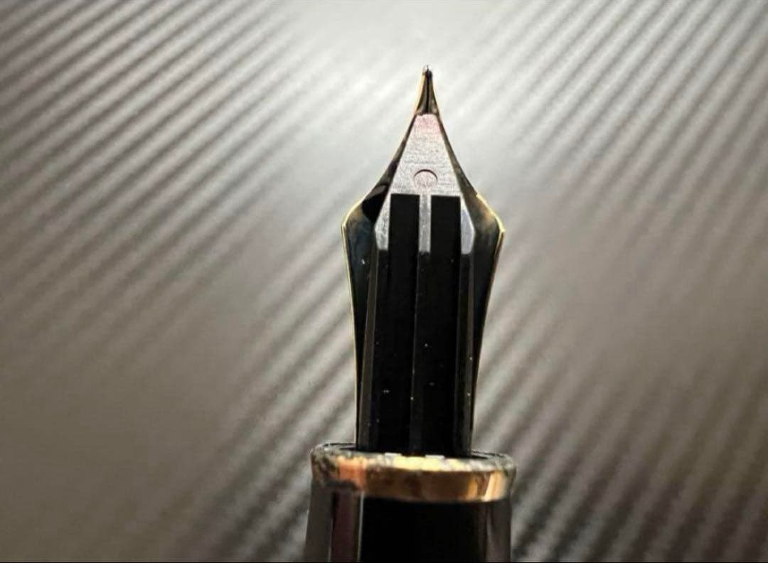 美品 モンブラン 144 EF 極細字 ブラック 全金 万年筆