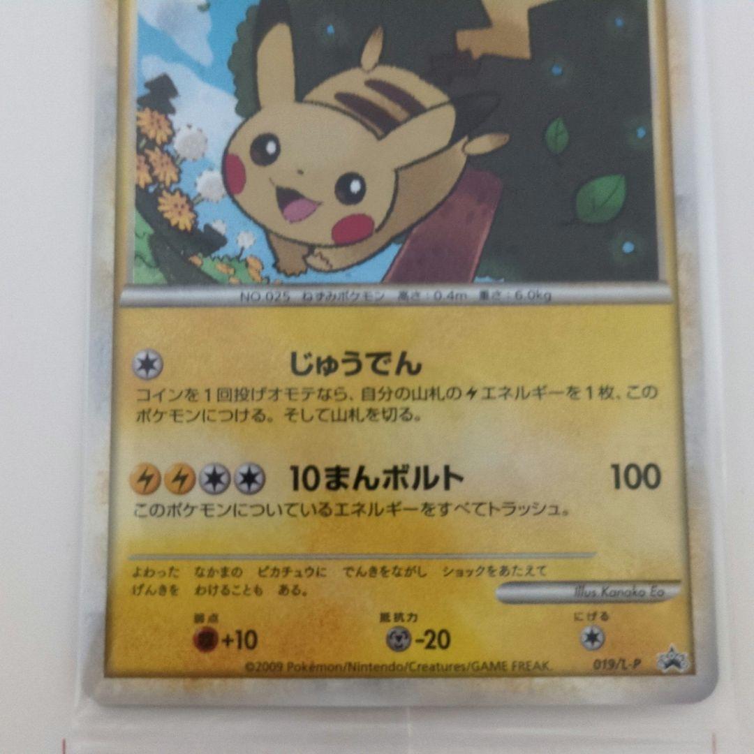 未開封プロモ ピカチュウ 019/L-P ポケモン大好きクラブ 台紙付きpcg②