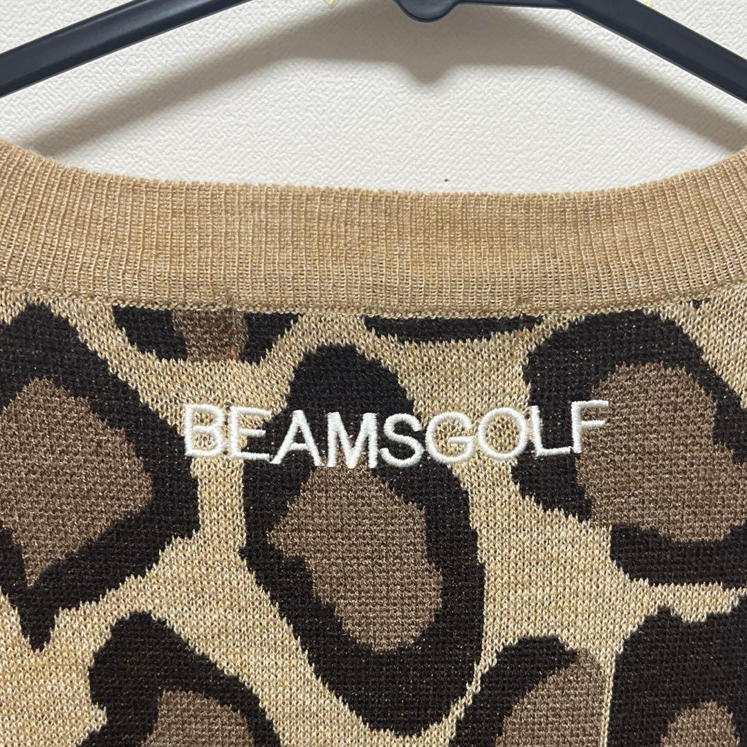 kaera317　BEAMSGOLF ヒョウ柄 セーター 美品
