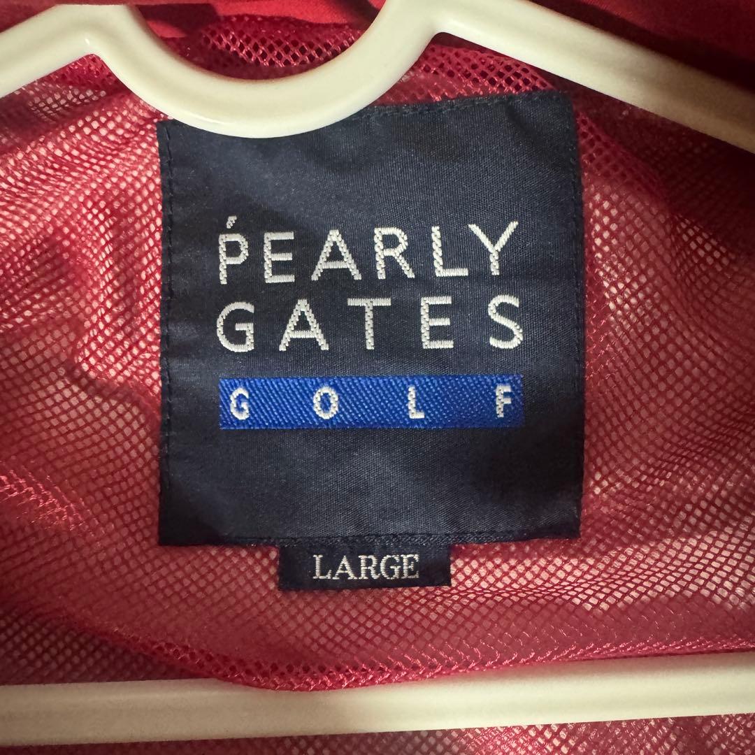 美品 Lサイズ PEARLY GATES ゴルフウェア レッド パーリーゲイツ