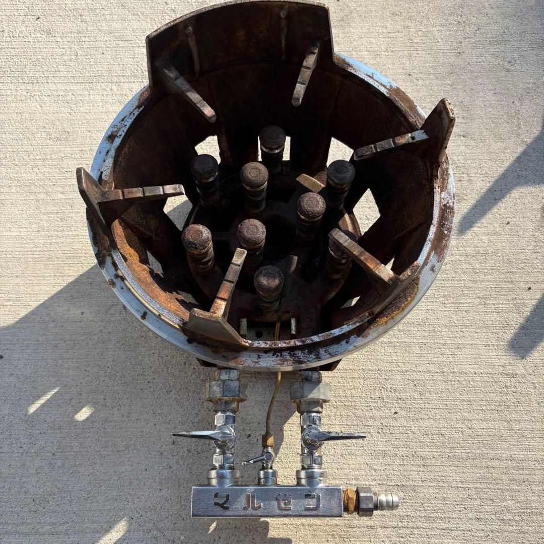 ② マルゼン スーパージャンボバーナー 鋳物コンロ 都市ガス 飲食店 業務用