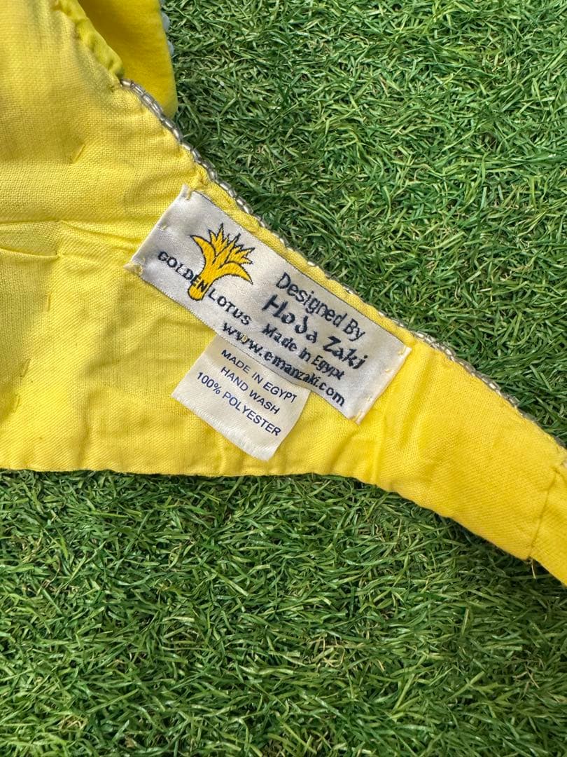 【Emanzaki】ベリーダンス　イマンザキ衣装　ブラ　スカート　イエロー