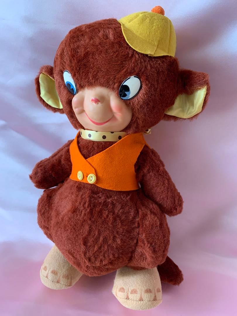 ビンテージドール　ラバーフェイス　モンキー　さる　サル　レトロ　猿　ラバードール