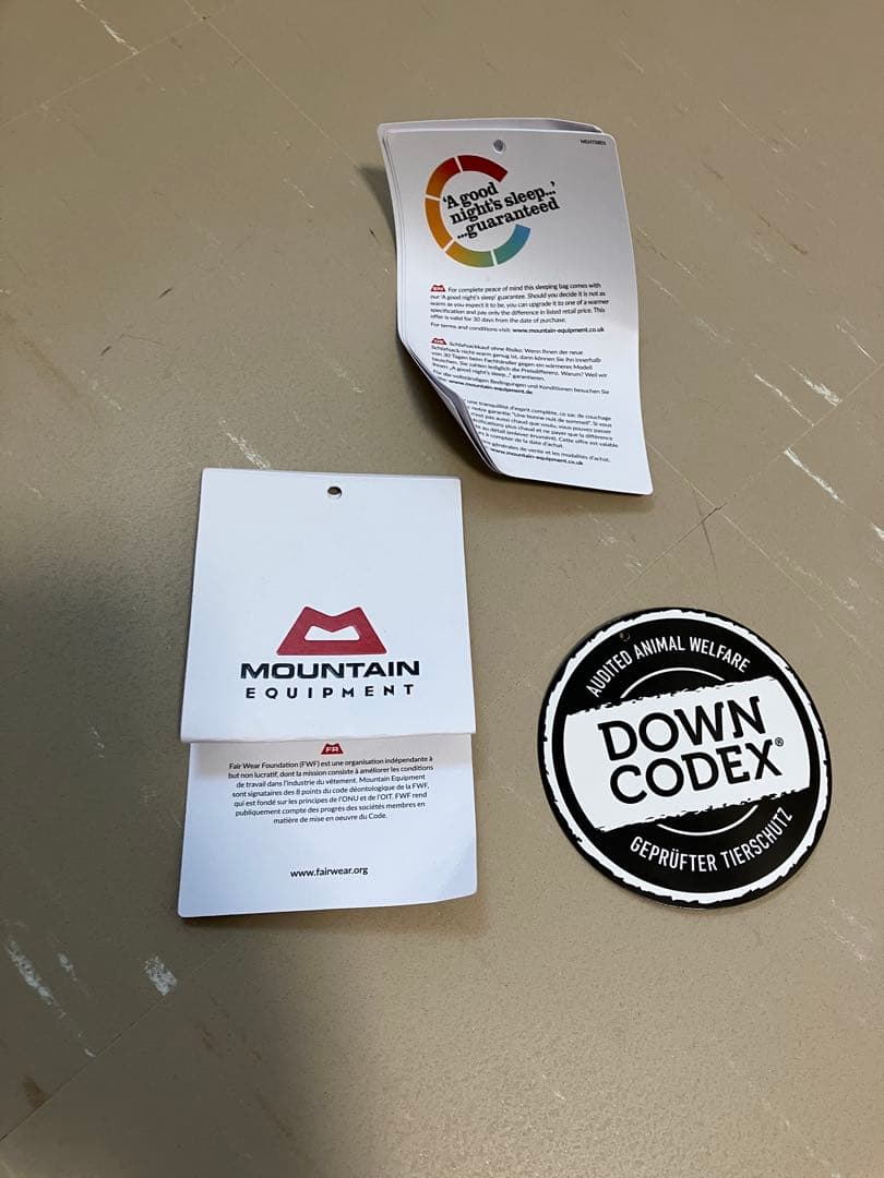 Helium GT 400 寝袋 -24°C対応　マウンテンイクイップメント