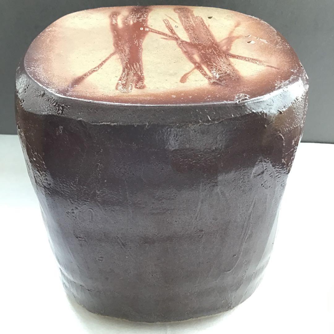 茶道具　水指　備前焼水指　大平孝昭作　栞　共箱　S39MS