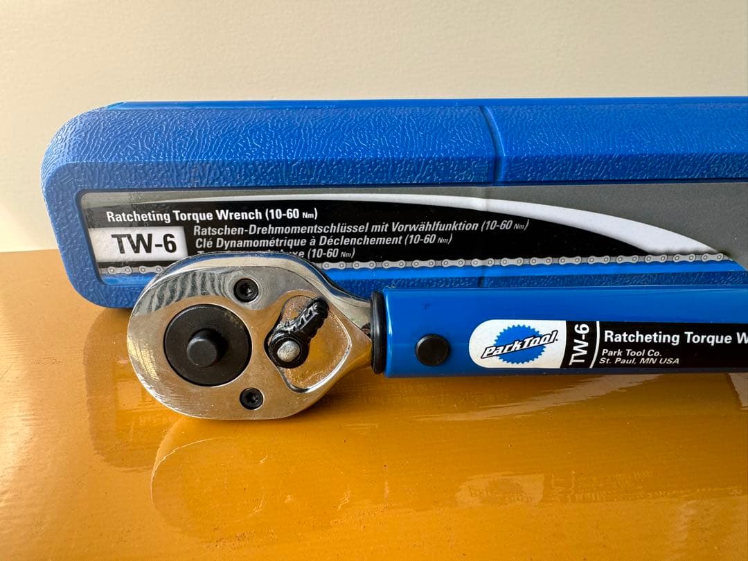 Park Tool TW-6 トルクレンチ 10–60Nm（クリック式）ケース付