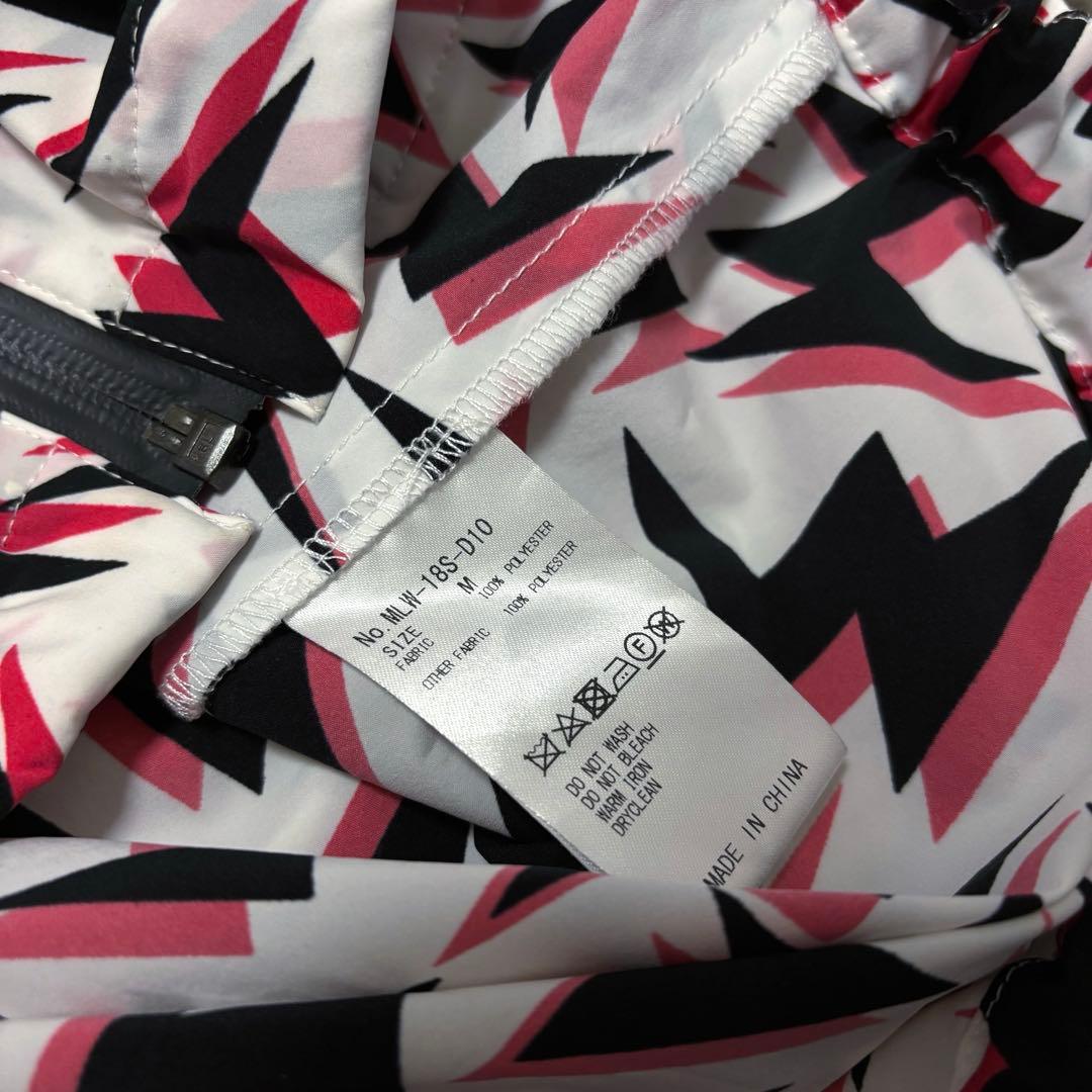 新作 マークアンドロナ セットアップ レインウェア 総柄 防水 ジップ