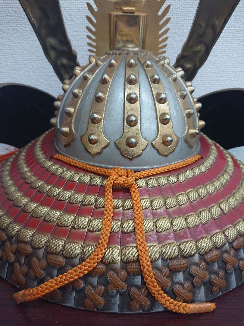 H1 牡丹獅子星兜 兜飾 観音様 Japanese Helmet Kabuto
