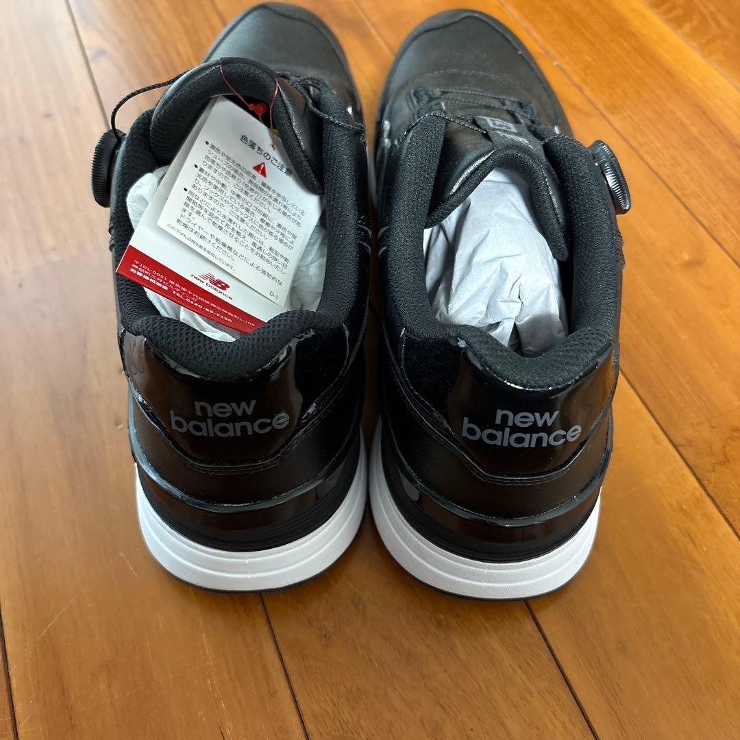 【未使用】New Balance 574 ゴルフシューズ 黒 27.5cm