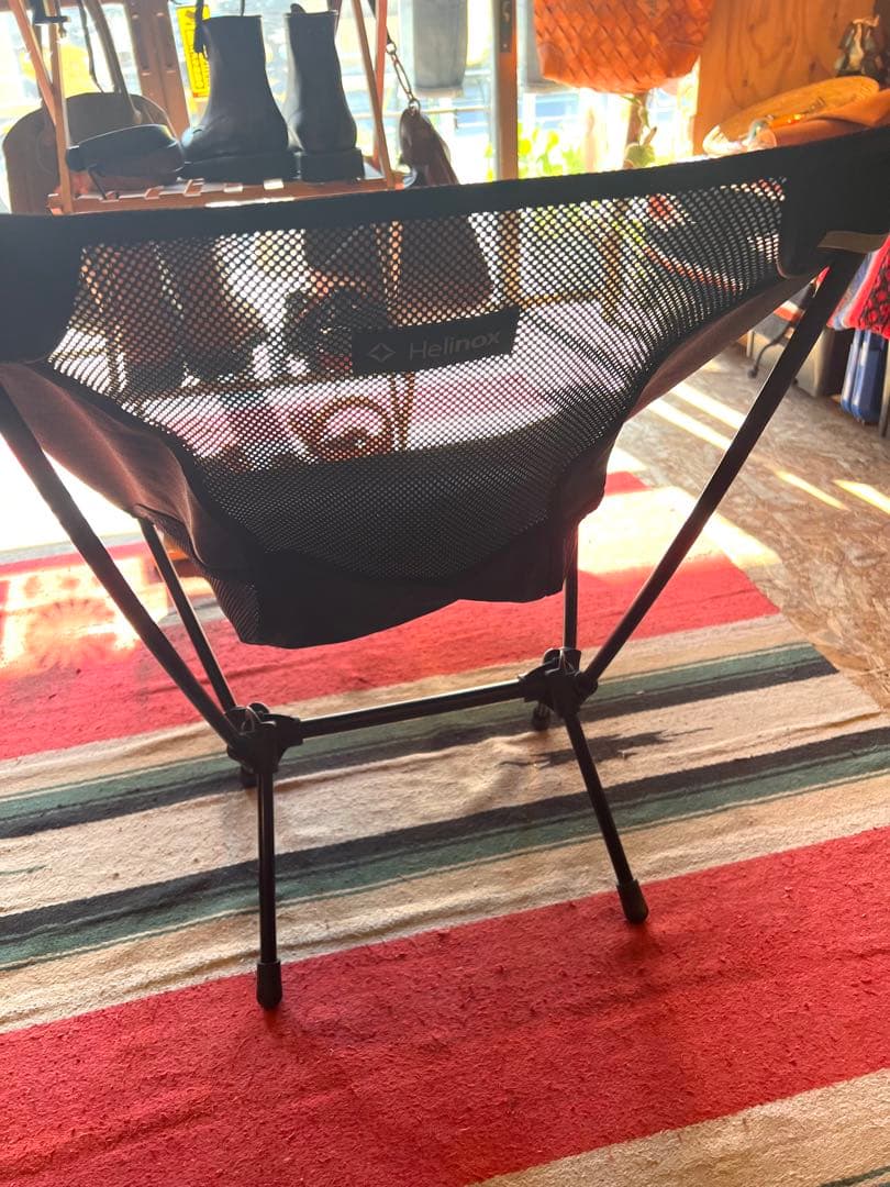 Helinox アウトドアチェア オールブラック　美品