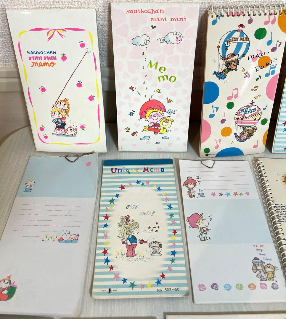 【即購入OK】昭和レトロ 当時物 メモ帳 まとめ売り水森亜土 サンリオ 他
