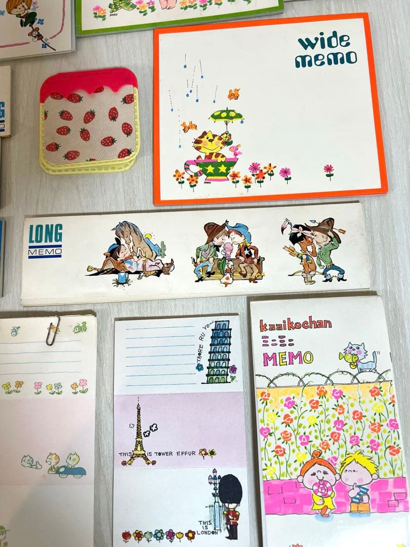 【即購入OK】昭和レトロ 当時物 メモ帳 まとめ売り水森亜土 サンリオ 他