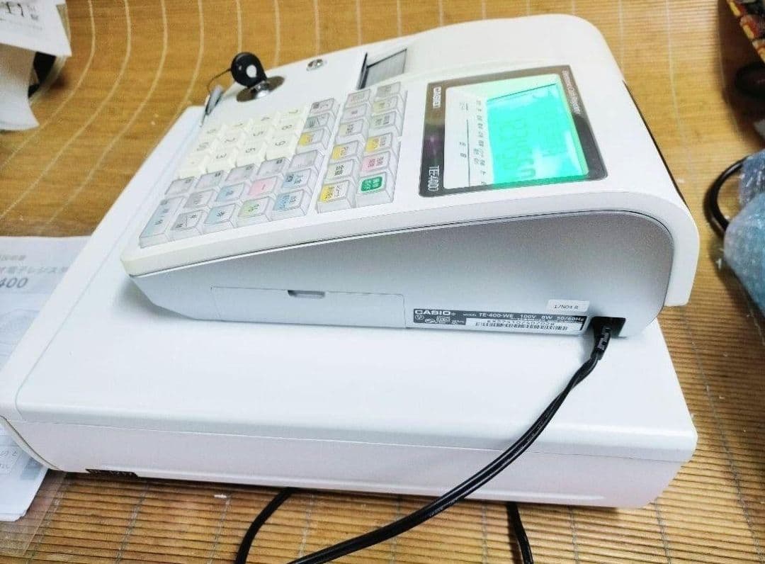 カシオレジスター　TE-400　フル設定無料　PC連携売上管理　131313