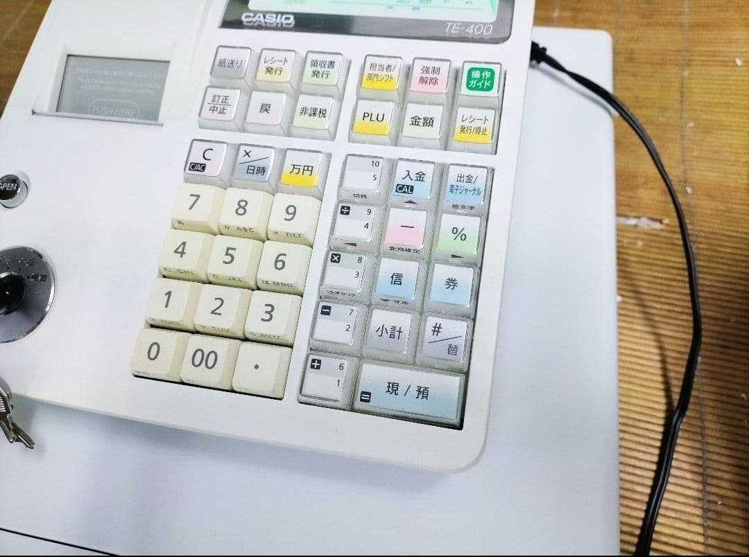 カシオレジスター　TE-400　フル設定無料　PC連携売上管理　131313