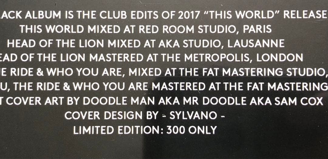 Mr Doodle SYLVANO THIS WORLD 限定LP シリアル入り