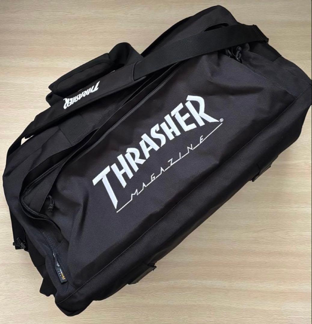 THRASHER ブラック ダッフルバッグ