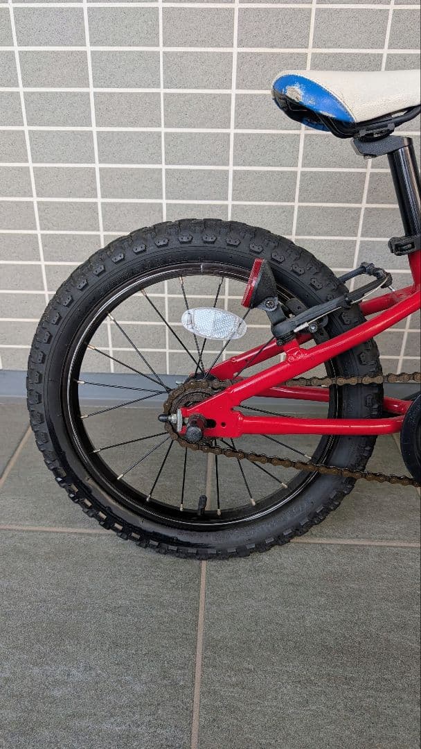 ヨツバサイクル 16インチ ヒーローレッド 子供用 自転車 東京 埼玉 手渡し