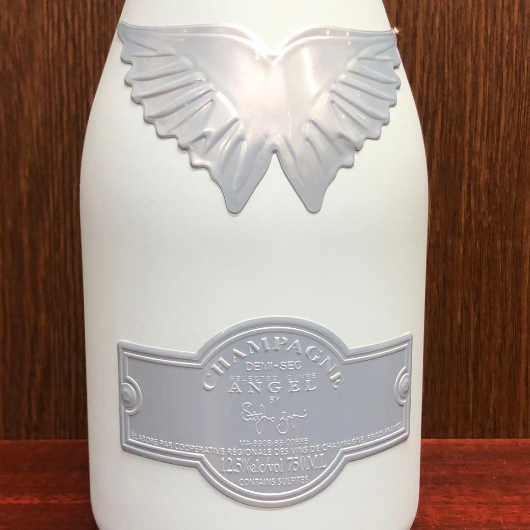 エンジェル ドゥミセック ブルー シャンパン 750ml レザーケース付き