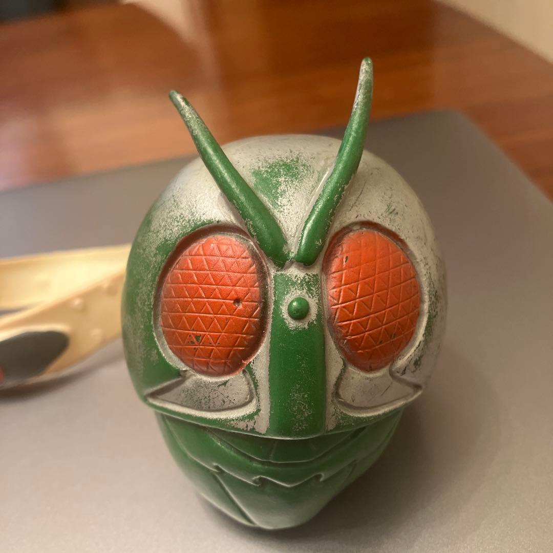 ヴィンテージ バンダイ 仮面ライダー ソフビ ヘルメット & ベルト