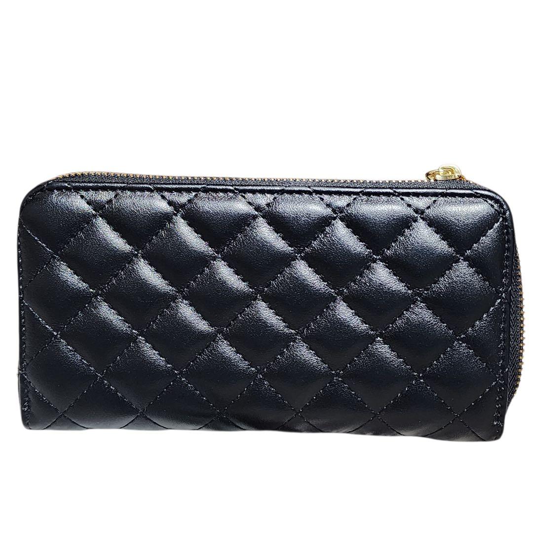 CHANEL　長財布　キルティング　ゴールドチェーン