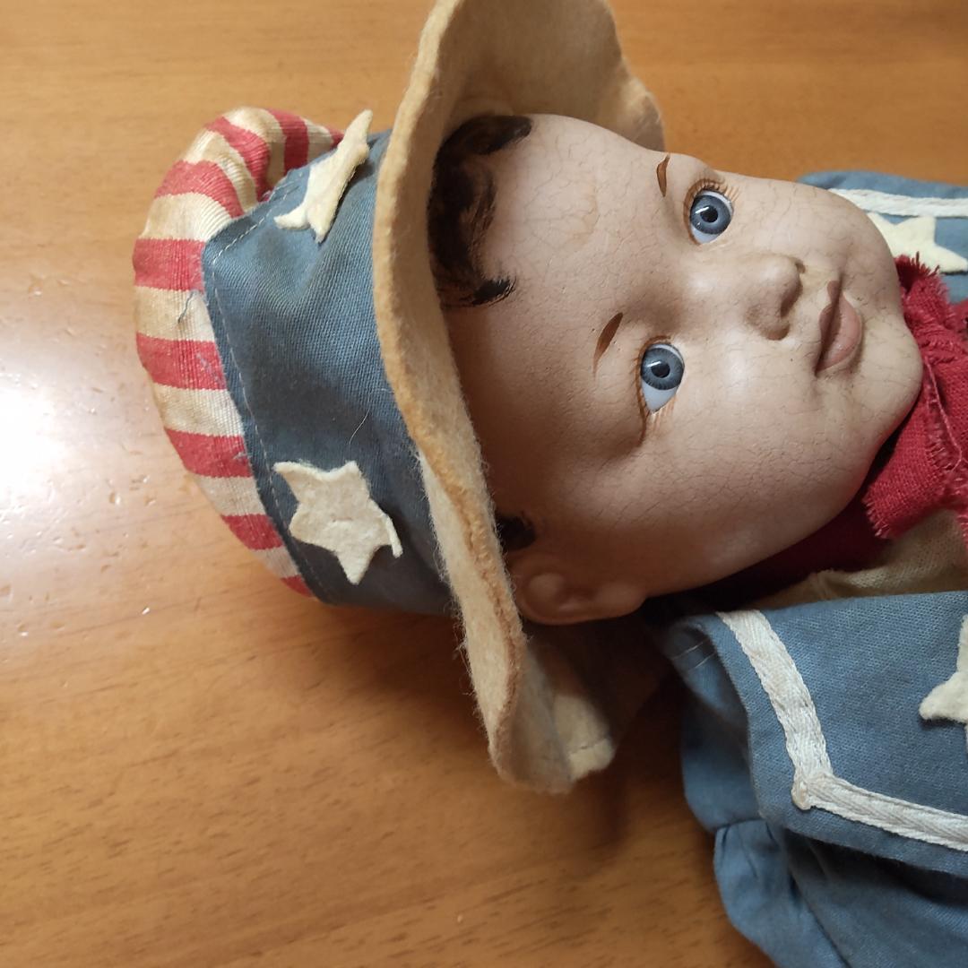 アンティークドールコンポジションリプロ　人形