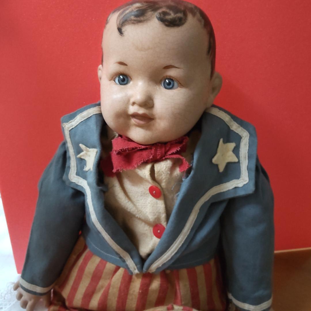 アンティークドールコンポジションリプロ　人形