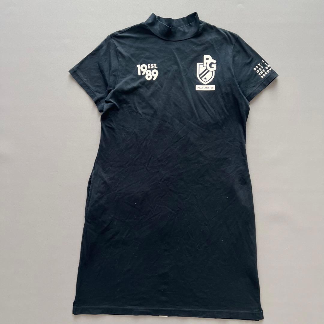 PEARLY GATES パーリーゲイツ　モックネック　ワンピース　半袖　L 2