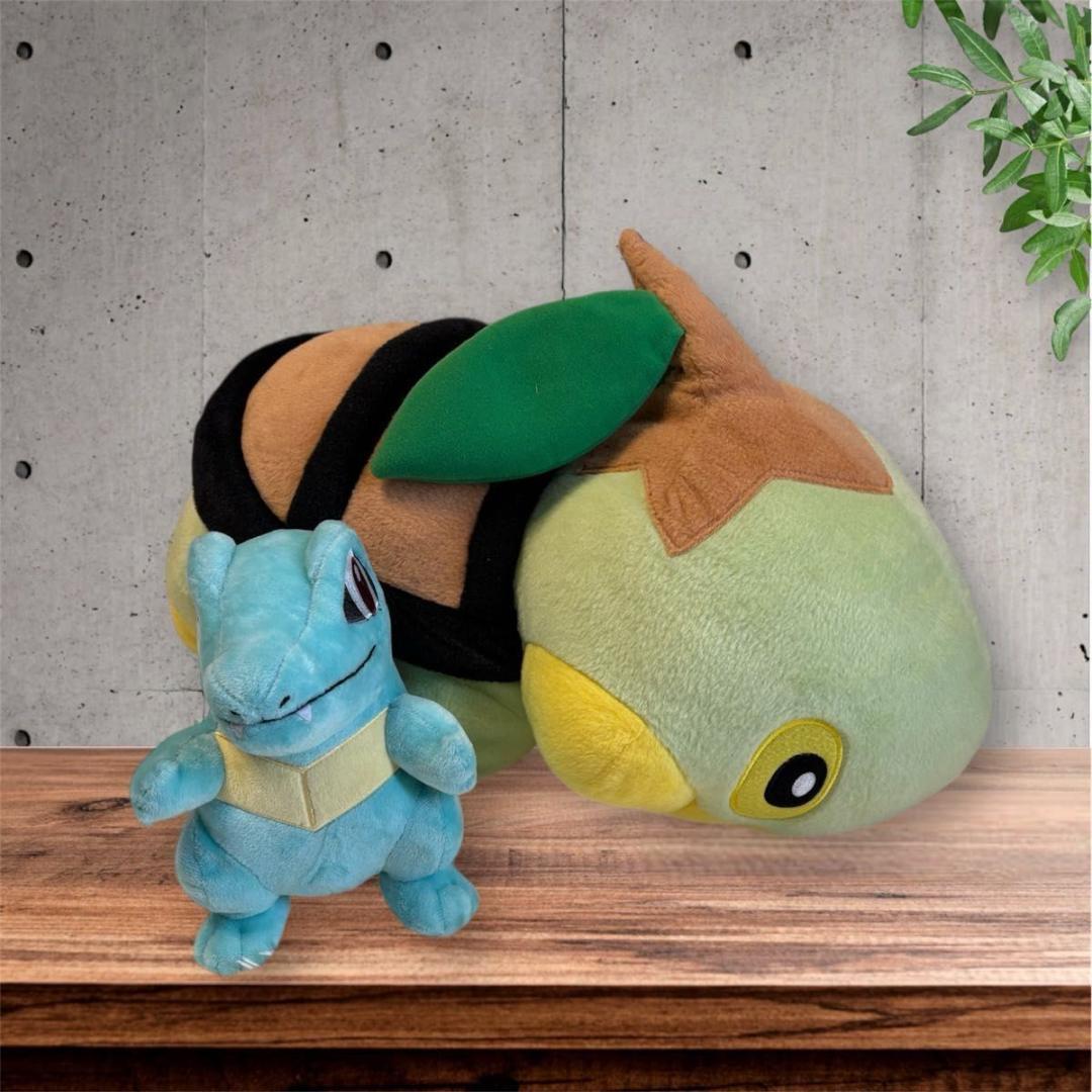 極美品　タカラトミー　ポケットモンスター　ナエトル　1/1　ぬいぐるみ　等身大