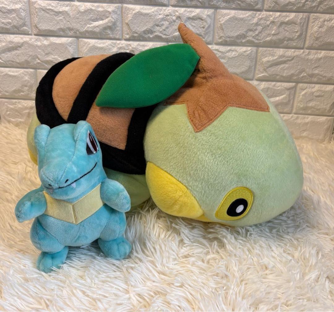 極美品　タカラトミー　ポケットモンスター　ナエトル　1/1　ぬいぐるみ　等身大